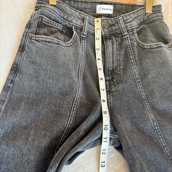 The drop Wide Leg Black Jeans Size 26 black wash - Picture 7 of 8